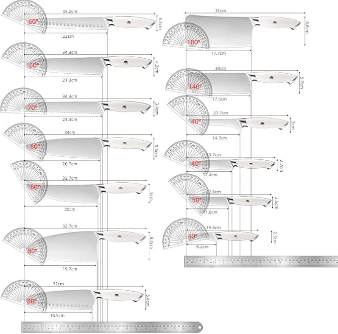 Set Cuchillos Cocina 13 Piezas Acero Inoxidable miniatura 3