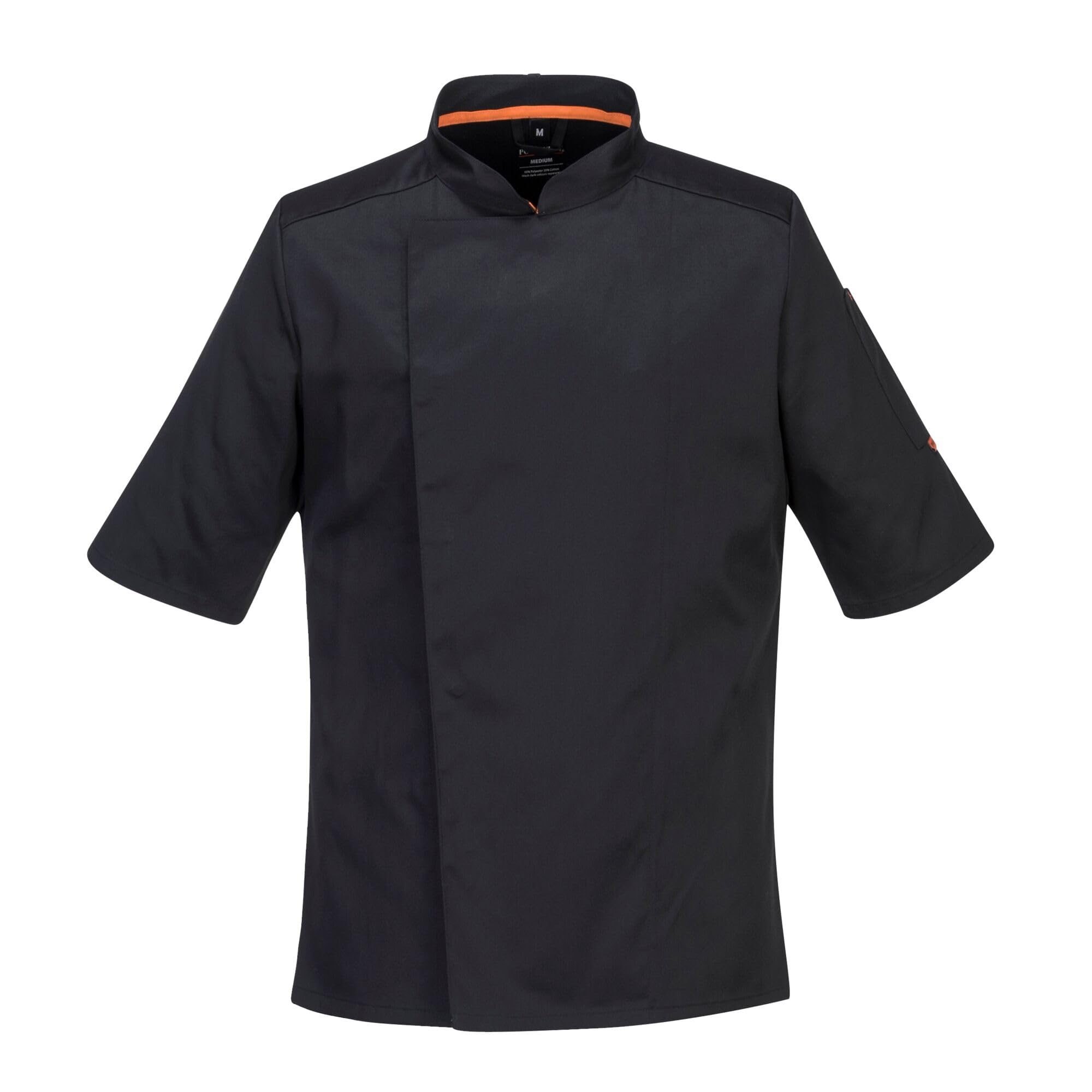 Portwest C738 MeshAir Pro S/S Szefa Kuchni Bluza, Regularny, Rozmiar 2XL, Czarny