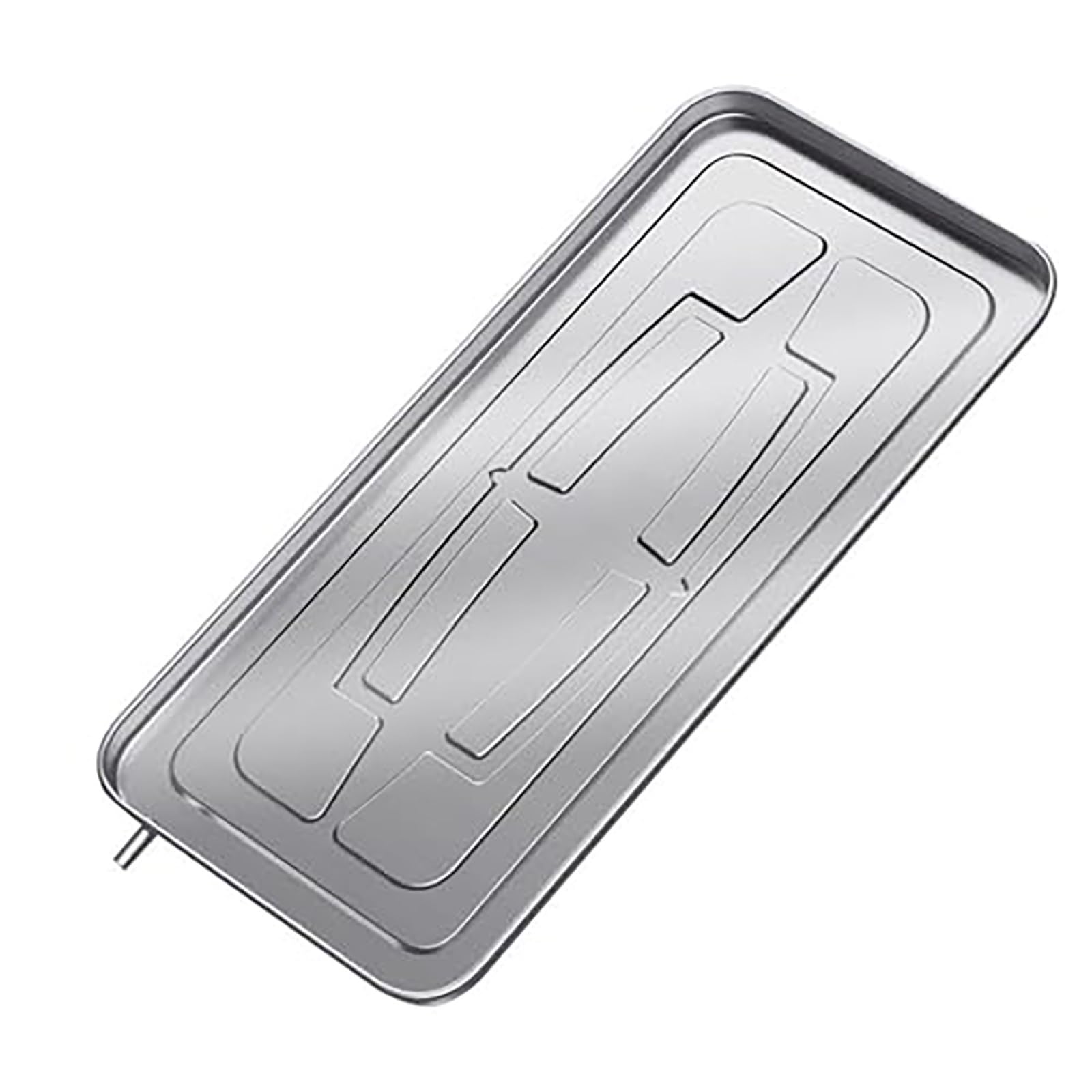 HOFUNTRE Stainless Steel AC Drip Pan, Condensate Water Collection Tray, Drain Hose Connection, Complete Installation Kit for Window AC(93x44x3cm/37x17x1in)
