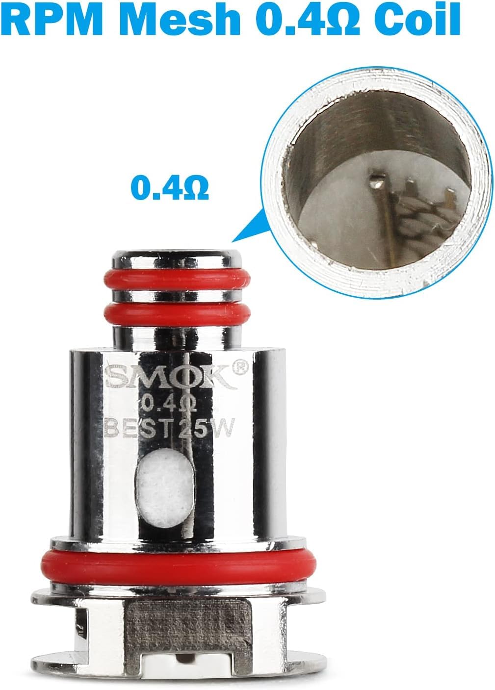 Smok RPM 40 Replacement Coils - 5/PK Except RBA Coils 1/Pk - Savory Vapes - View #10