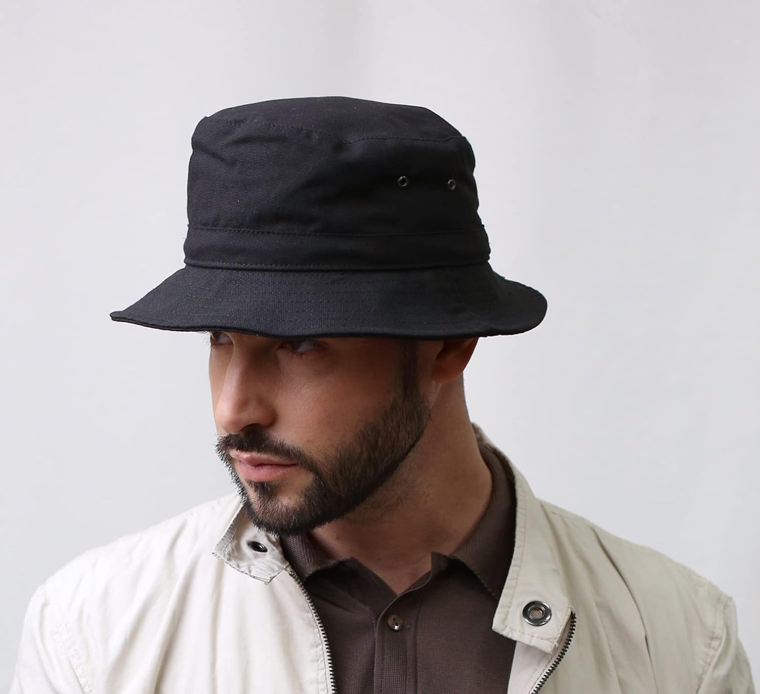 Men's Nobis Bucket Hats Size 55 Cm Black