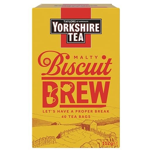 Taylors of Harrogate Biscuit Brew Yorkshire 40 Tea Bags, 112 g