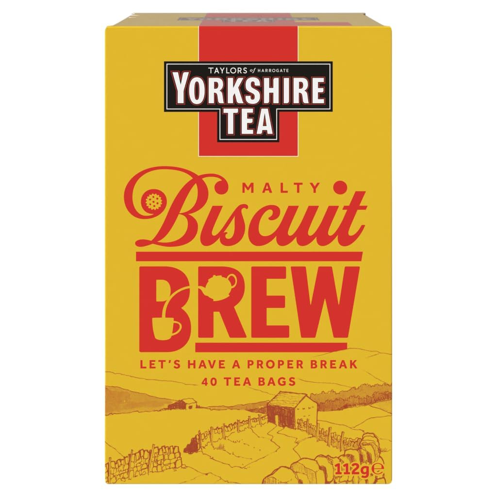 Taylors of Harrogate Biscuit Brew Yorkshire 40 Tea Bags, 112 g (Packaging may vary)
