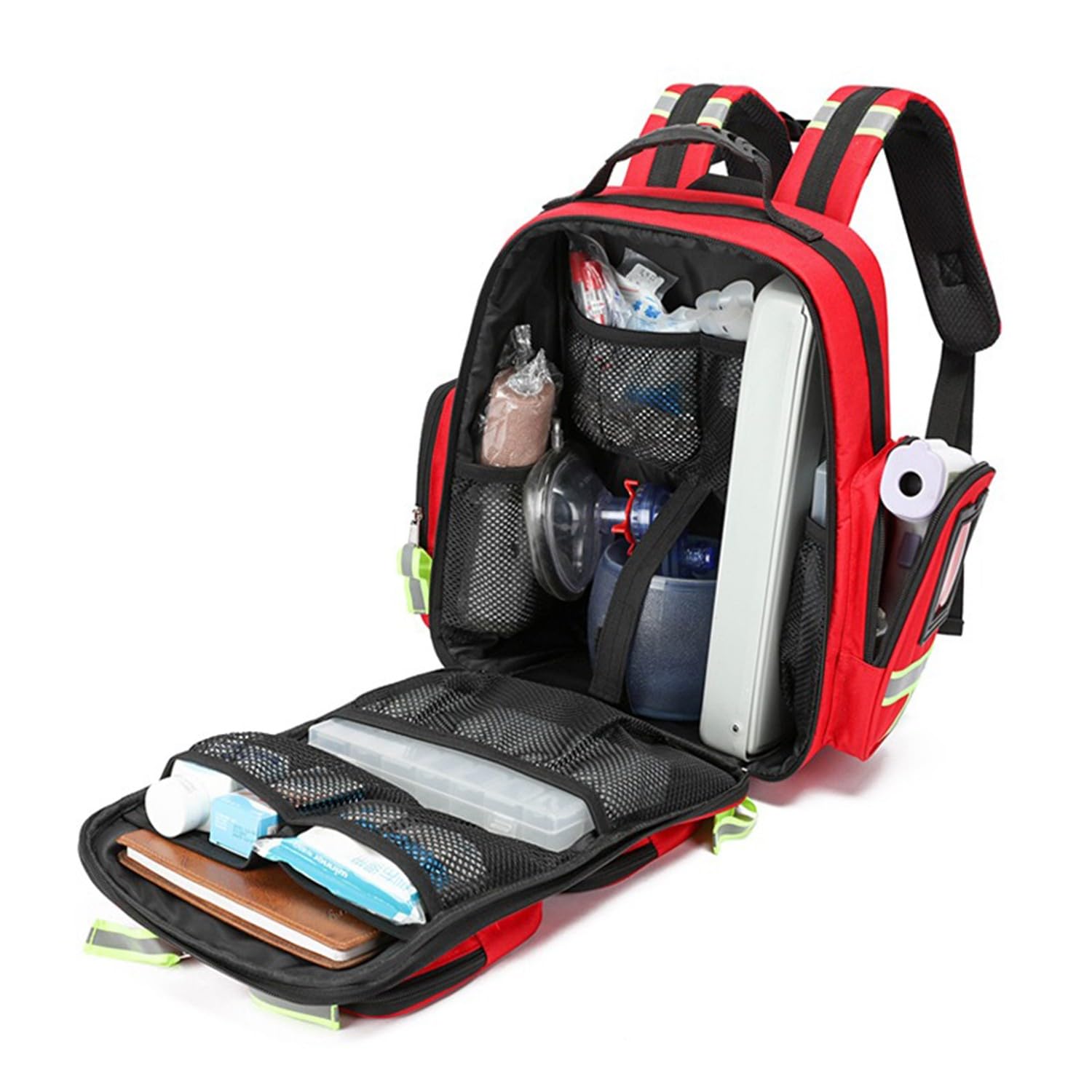 Bolsa De Primeros Auxilios para Emergencias EMS, Mochila De Primeros Auxilios, Médica Bolsa Primeros Auxilios Bolsa Táctica Compacta Botiquín para Camping, Senderismo, Hogar, Excursiones