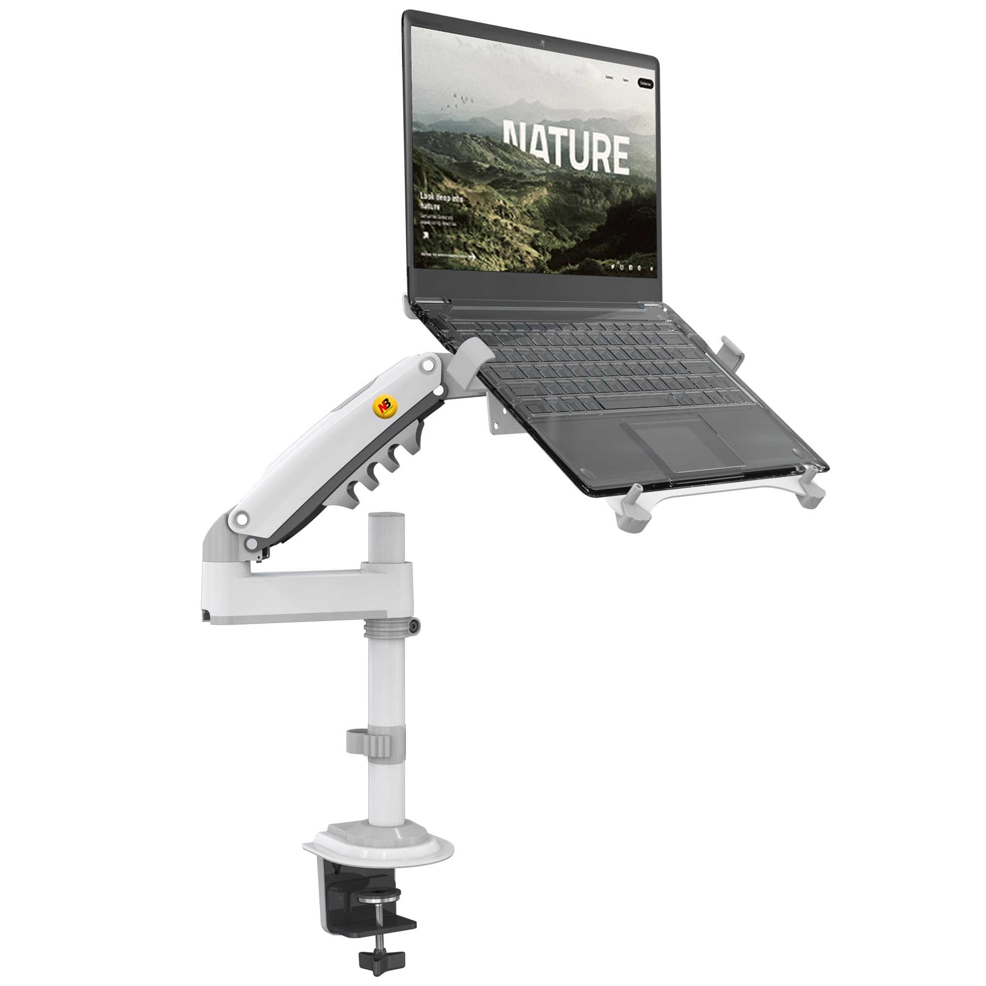 Supporto Reggilaptop North Bayou H100-FP - Braccio Regolabile Per Notebook 10-17'' E Monitor 17-30'', VESA 75/100, 9kg