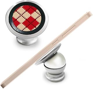Soporte magnético para salpicadero de coche con diseño de cruz de tres colores, color rojo, beige, marrón, para teléfono móvil, rotación de 360 grados, regalo