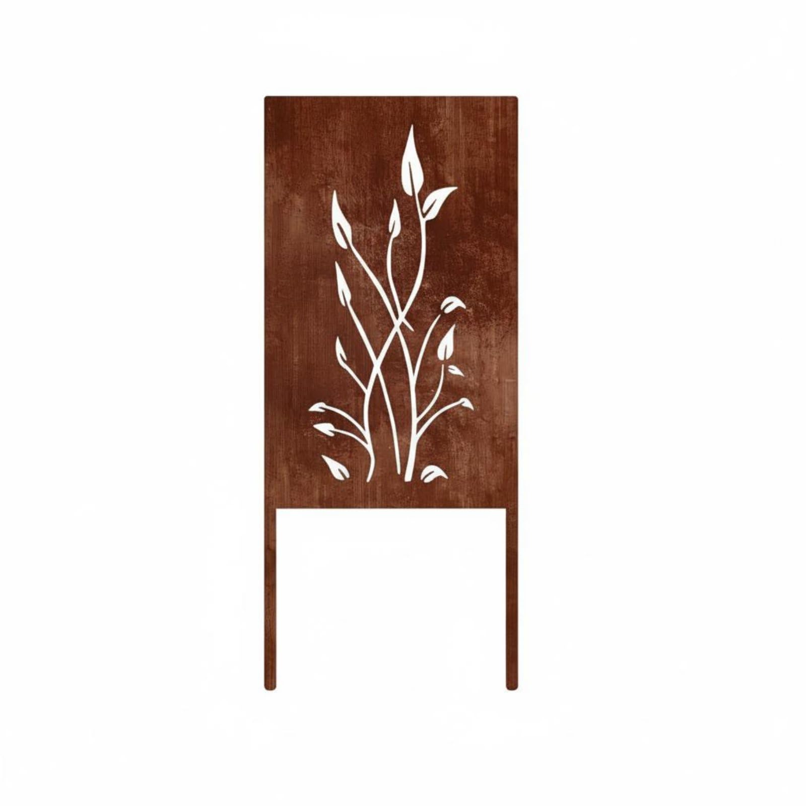 Botanical Garden Stake Hollow Out Design Rusted Metal Garden Stake Weather-Resistant Metal Yard Art, Plant Leaf | Home & Garden | Yard Garden & Outdoor Living | Garden D?©cor-image-32