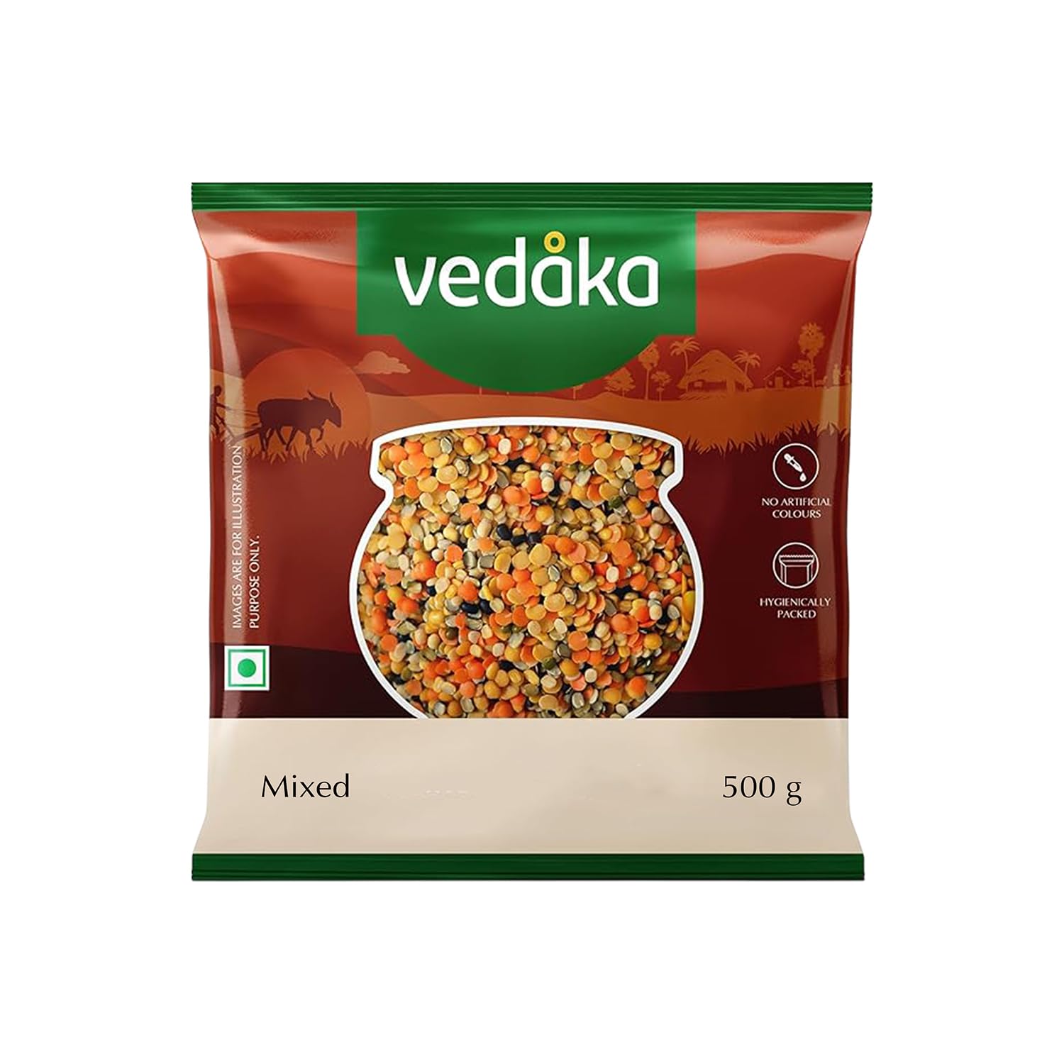 Amazon Brand - Vedaka Premium Mixed Dal, 500g