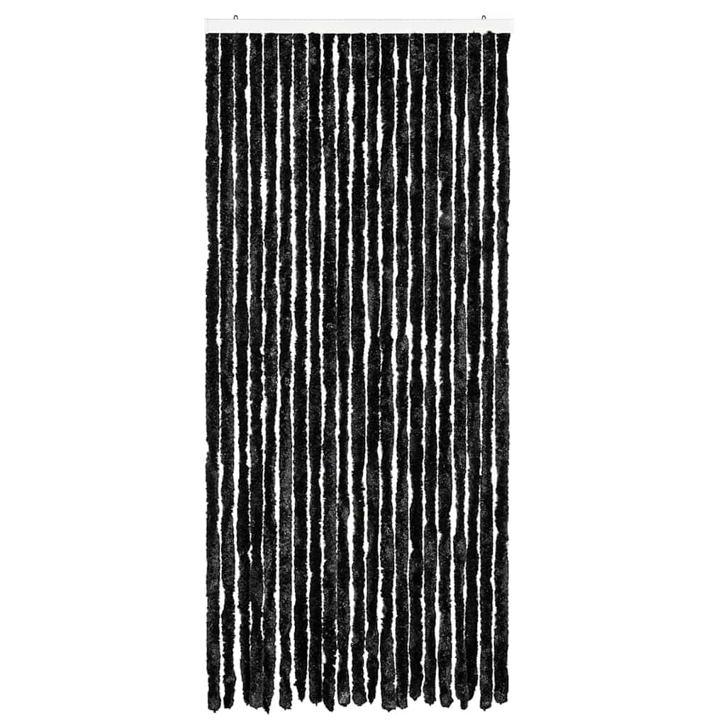 Rideau anthracite 90 x 220 cm chenille