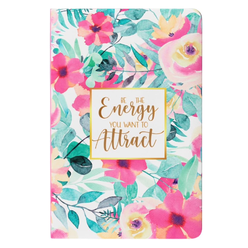 Image of LAURET BLANC Ruled Notebook - A5 Size, 144 Lined Pages, 90 GSM, Paperback (Be The Energy You Want To Attract)