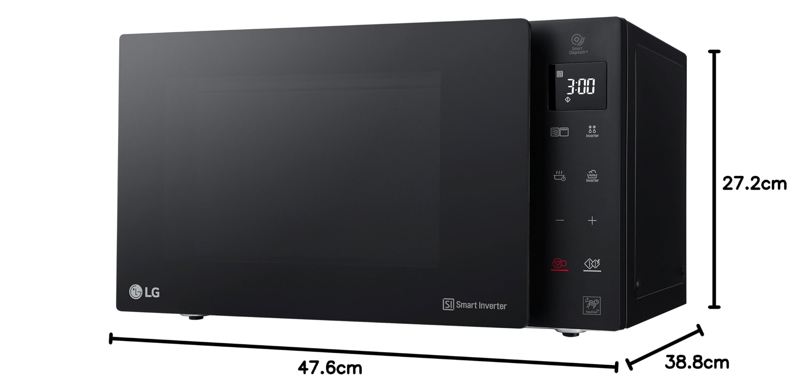 LG MH6535GIS mikrofalówka Całej gamy Kuchenka mikrofalowa kombinowana 25 L 1000 W Czarna