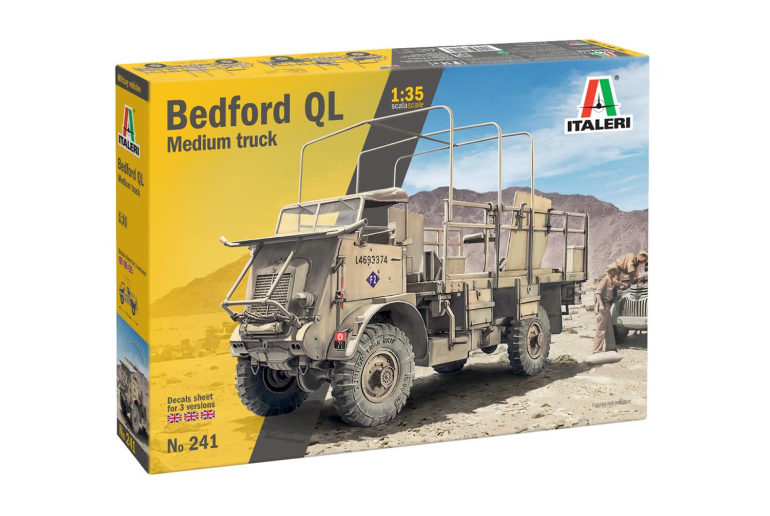 Italeri Bedford Ql Truck Model Kit 1:35  : 171Mm