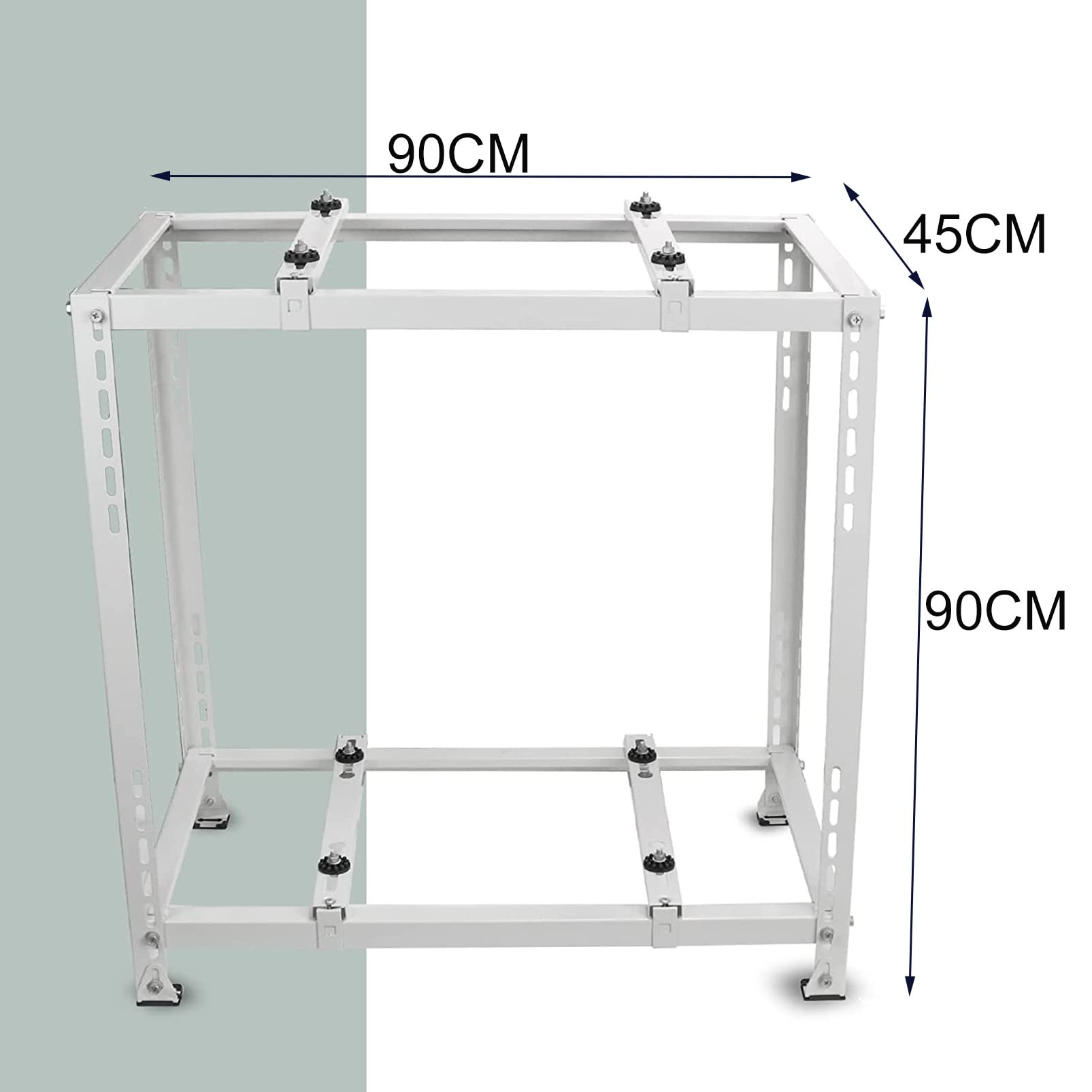 Soporte de Suelo de Dos Niveles para acondicionadores de Aire Mini Split, Soporte de Soporte de Condensador de Acero galvanizado, Base de Bomba de Calor, diseño Universal