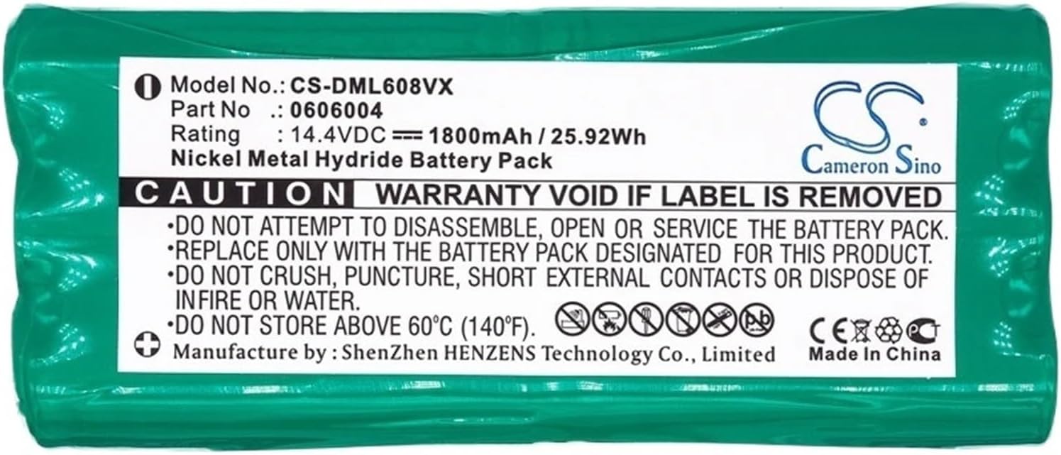 Robot Vacuum Cleaner Parts, Compatible For Dirt Devil M607/ M610/ M611/ M612/ M613 Spider Wie/TRENDYROT/SPIDER 2.0, Battery 1800mAh 0606004 R1-L051.