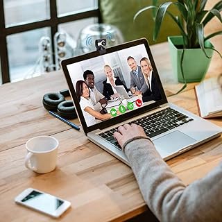 Webcam de grande angular, câmera de videoconferência de visão ampla, Webcam de transmissão ao vivo Full HD 640*480 com microfone embutido, câmera de computador Webcam USB para chamadas de laptop e desktop, conferência, transmissão ao vivo, estudo on-line