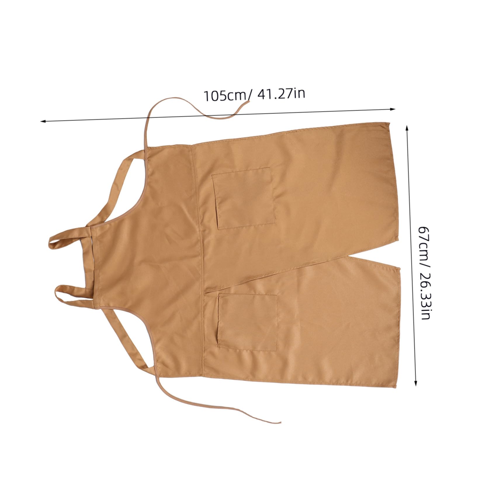 NUOBESTY Keramikkünstler Schürze Lange Gespaltene Beine Praktische Taschen für und Malaktivitäten für Erwachsene Geeignet