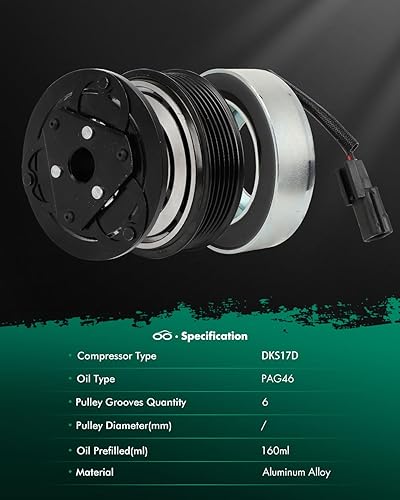 Miniatura 461 de SCITOO Compresor de CA para Acura TSX 2.4L 2004 2005 2006 2007 2008, CO 10849T Compresor de aire acondicionado con embrague 38810RBBA01 10360661