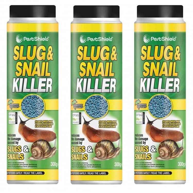 3x Slug and Snail Repellent Killer Pellets for House and Gardens Controls Pests & Improves Plant Growth