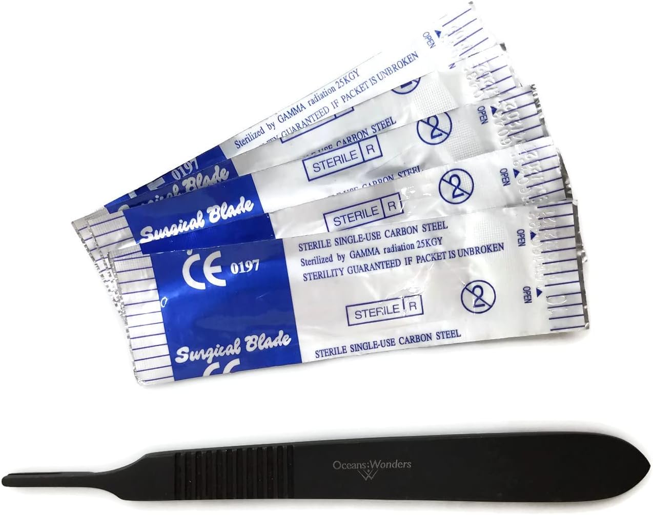 Oceans Wonders 5.5" Black Oxide DIY Coral Propagation Frag Kit Blue Case