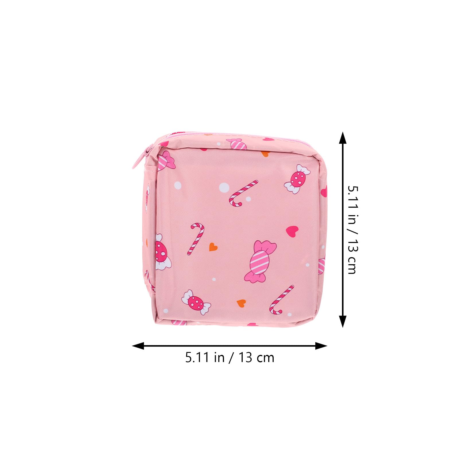 Bolsa de Almacenamiento para Higiene Menstrual Grande de Poliéster Rosa | Portátil y Multifunción, Uso Escolar y Exterior, Estilo Chic y Bonito para Chicas