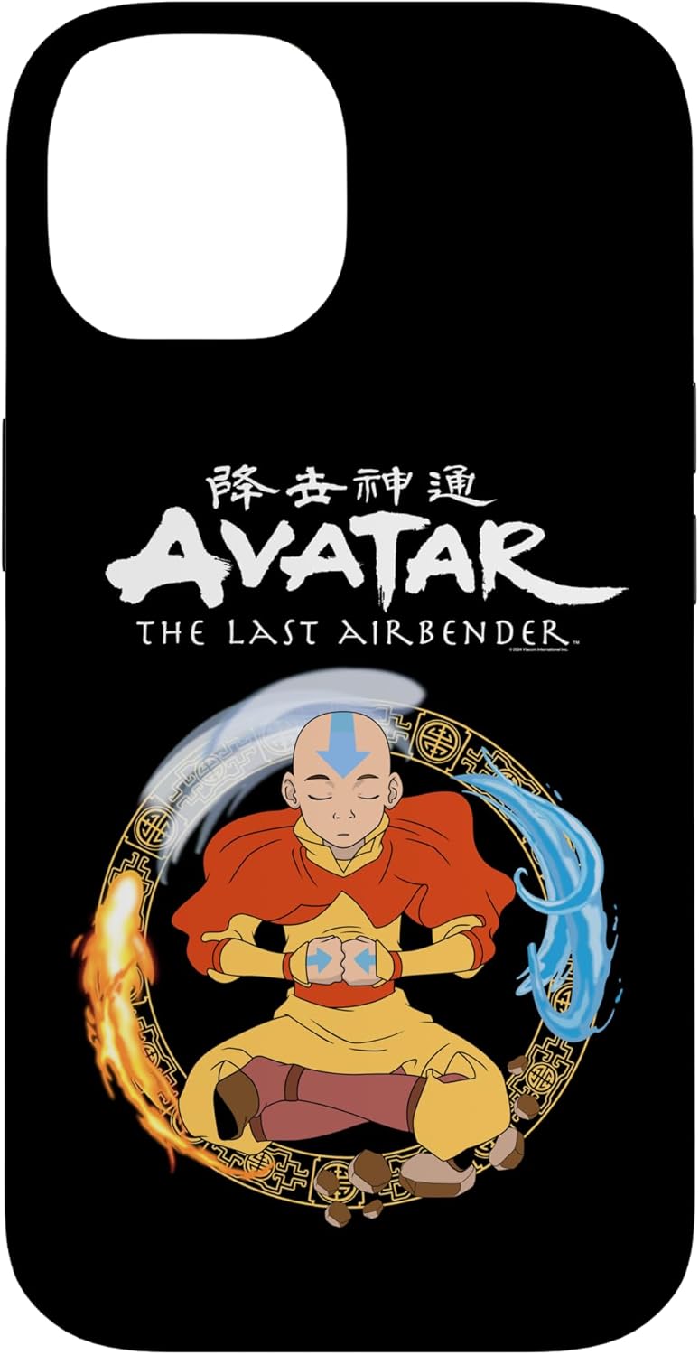 Avatar Aang Bending Air Earth Fire Water Meditation Pose Case for iPhone 13