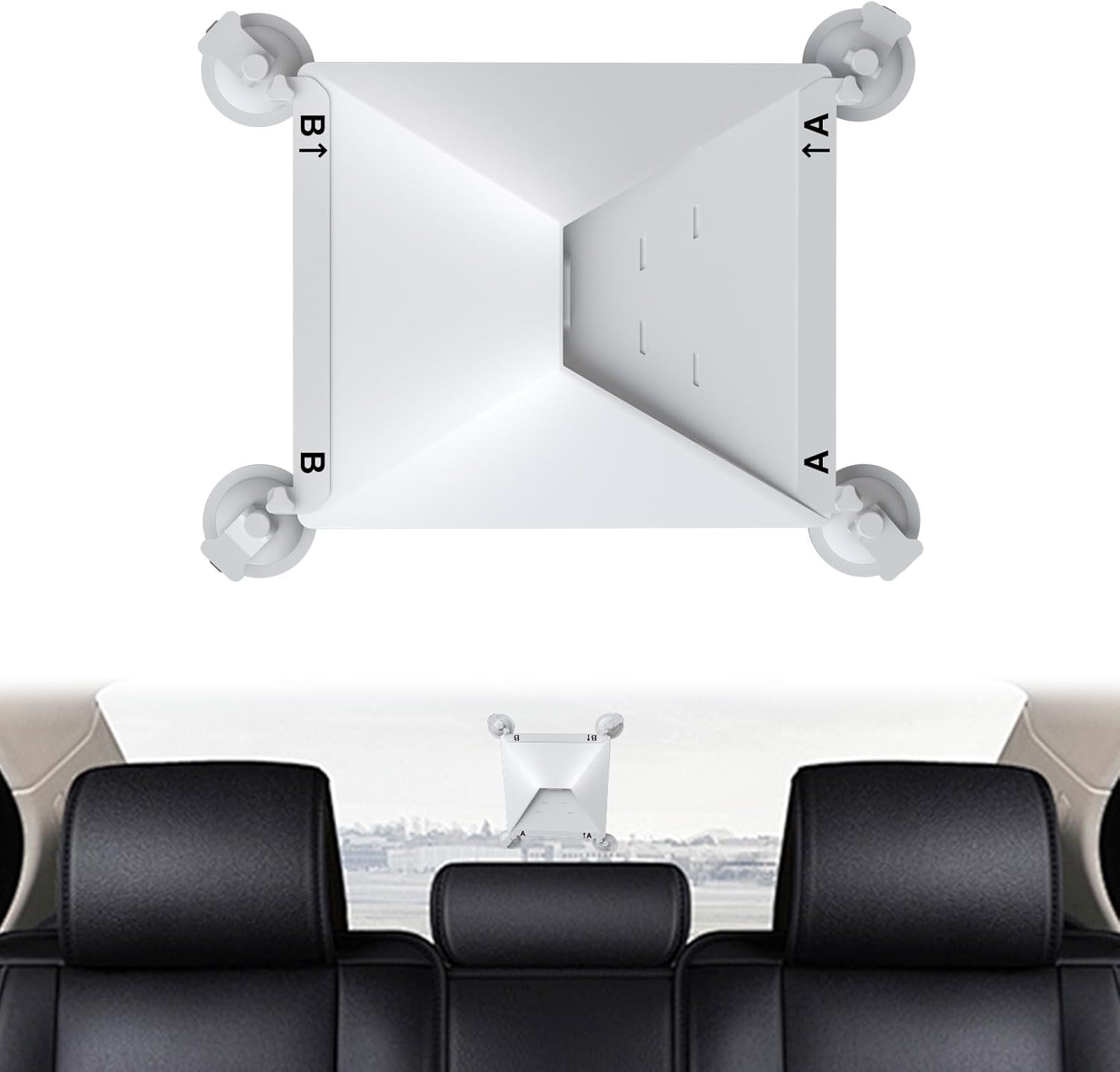 Starlink Mini Mount - Strong Suction Cup Car Mount, No Tools Needed for Windshield, Sunroof, RV & Boat | Stable Signal Mounting Kit (White)