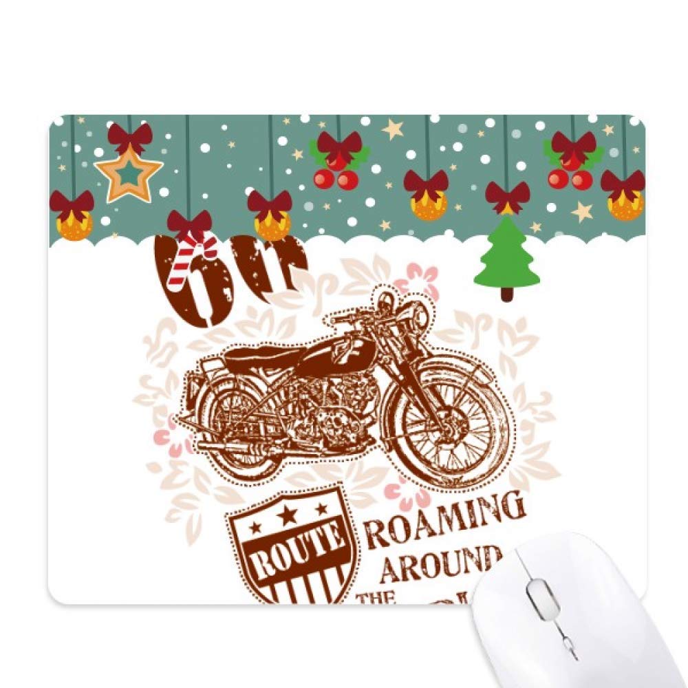 Tapis de souris fleur de moto pour sublimer votre bureau à Noël - 5