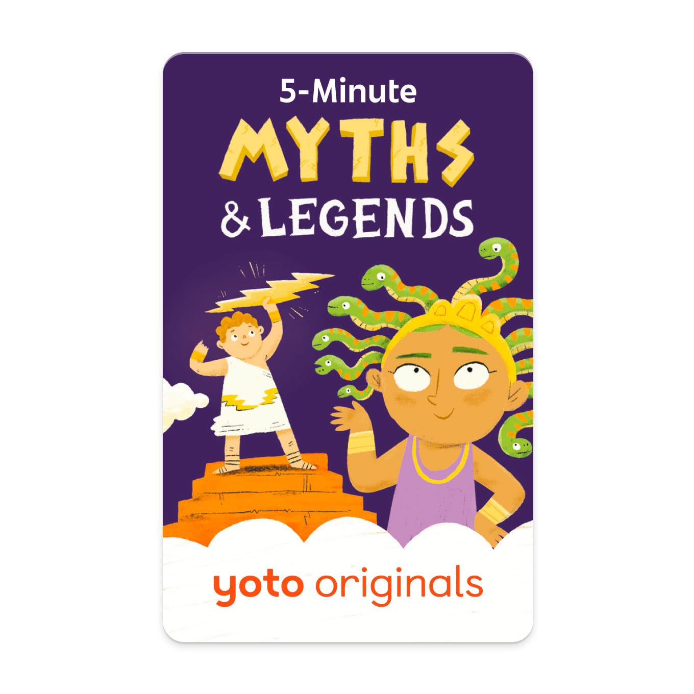 Yoto 5-Minute Myths & Legends, Kids Audio Card for Use with Player & Mini All-in-1 Audio Device