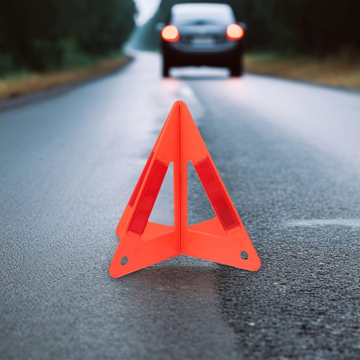 GLEAVI 5pcs Car Warning Rack Safety Triangle Reflector Emergency Sign Roadside Safety Kit Automotive Warning