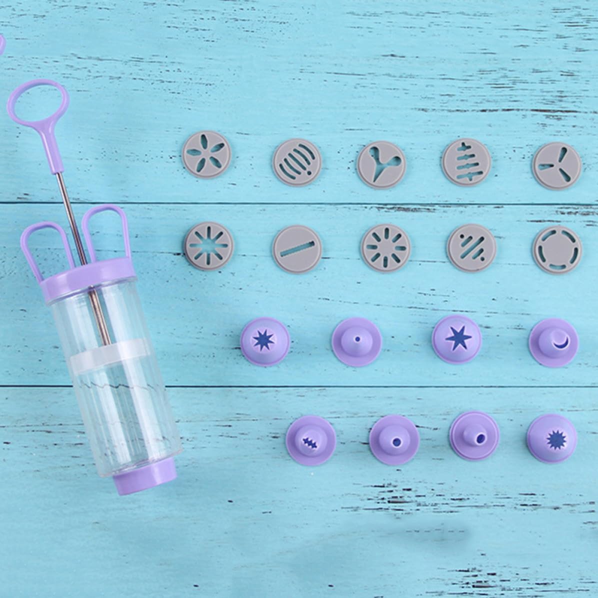 Cookie Press Decorating Kit for Baking with Discs