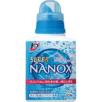 LION SUPER NANOX 液体洗剤 400g 15個 Amazon | トップ スーパーナノックス 洗濯洗剤 液体 本体 450g
