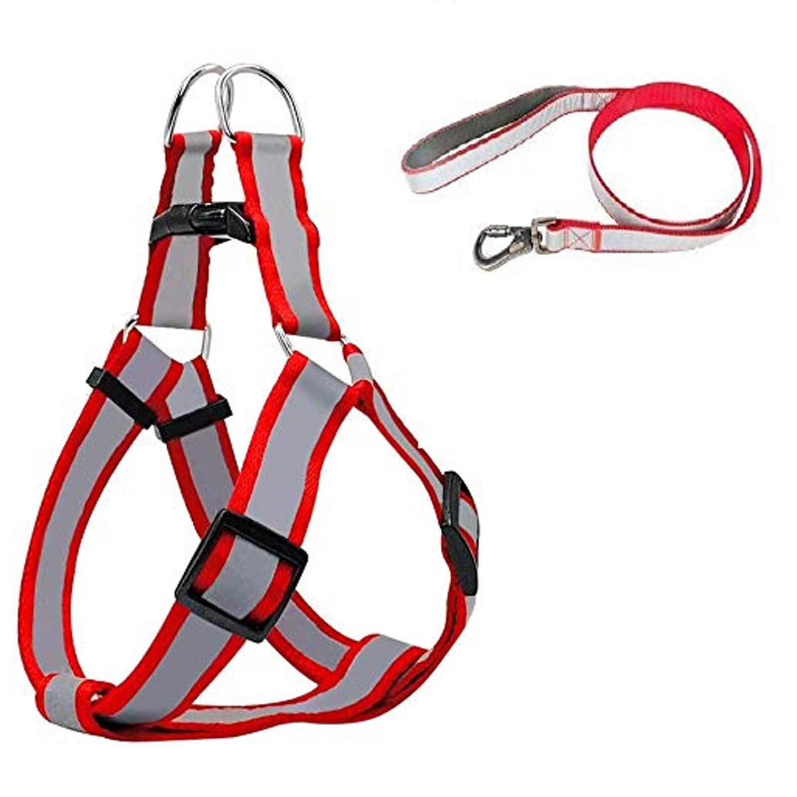 Emily Pets Nylon Reflective Cat/Dog Harness with Leash Lead Set for Puppy (Red) (B0B3RD2LM1) Amazon Price History, Amazon Price Tracker