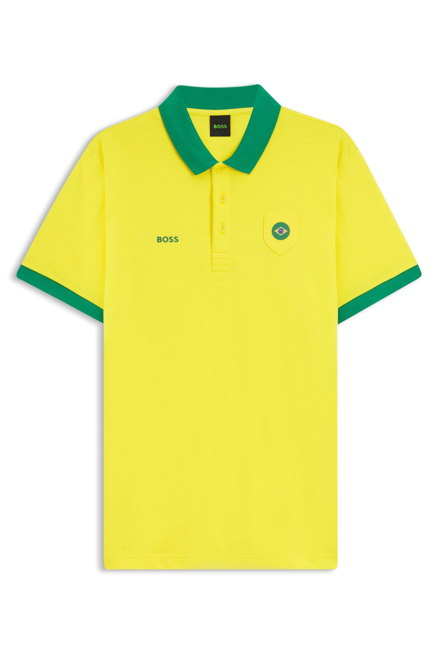 BOSS Mens PL BB BC Lux Paddy Paddy Polo Shirt with Country Flag