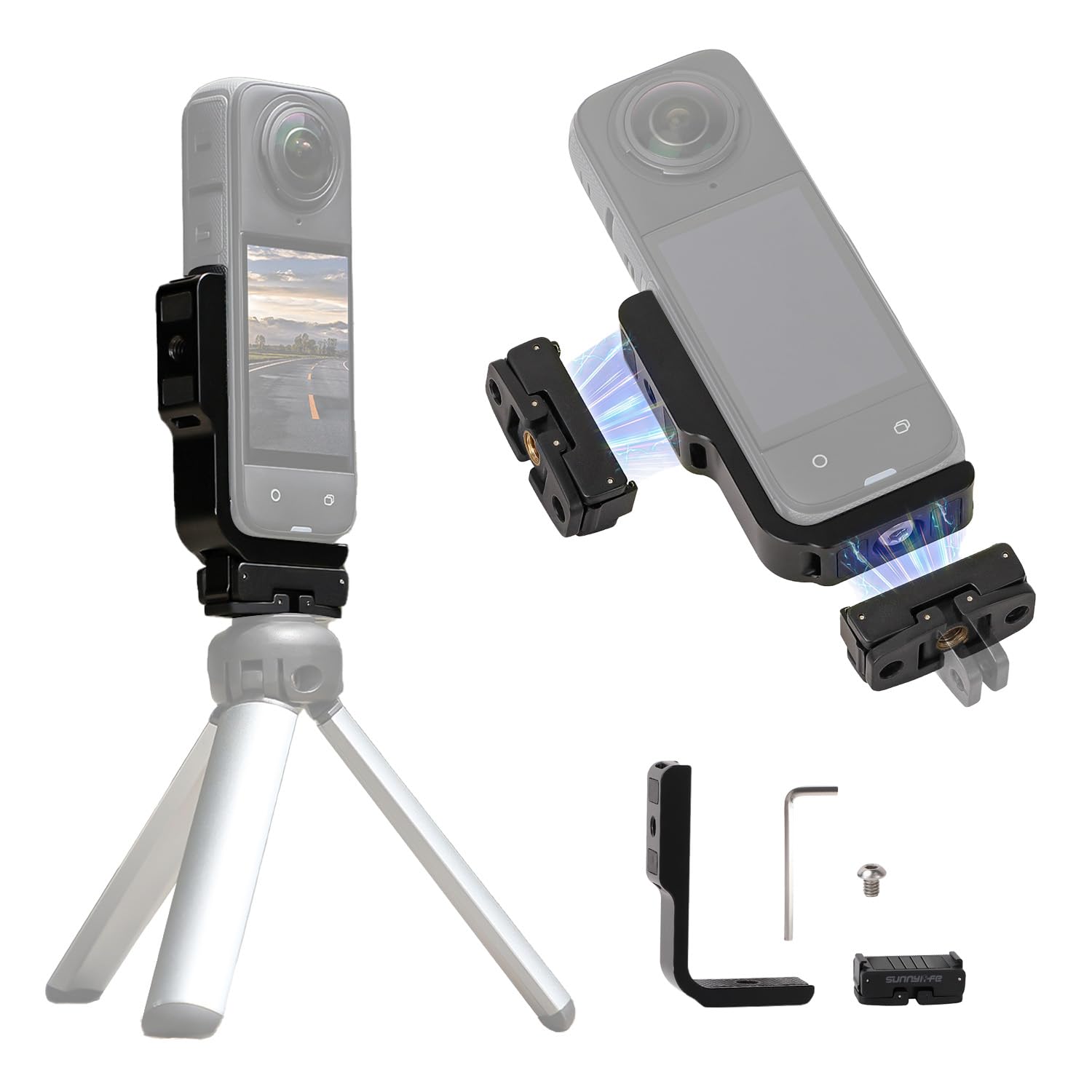 Amazon | Insta360 X5/X4 縦横マウント X5/X4適応磁気マウント 磁気