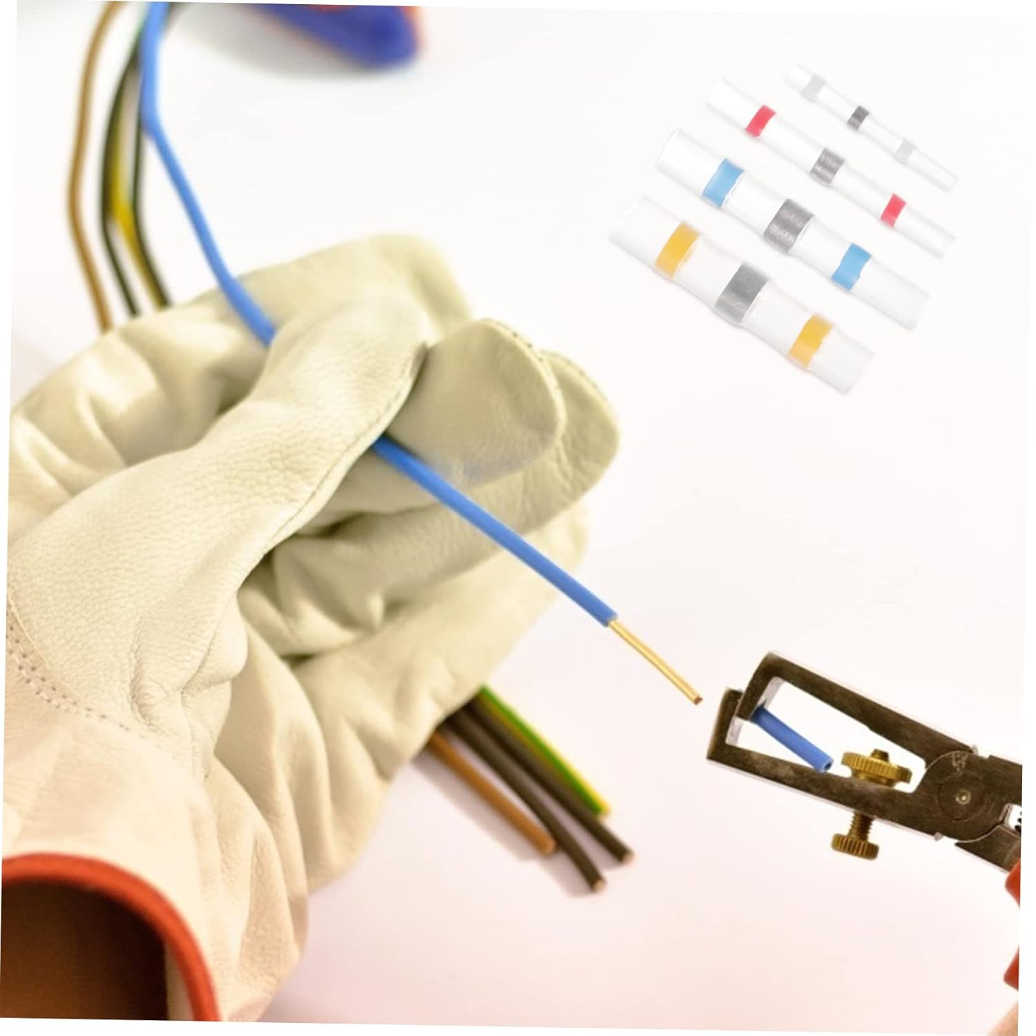 Cabilock 400Pcs Heat Shrink Seal Connectors for Automotive and Outdoor Use Insulated Electrical Terminals for Strong Reliable Connections