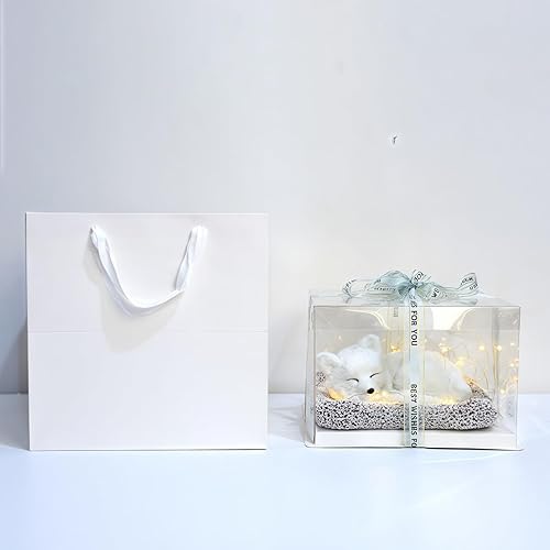 Miniatura 6 de Adorable peluche de zorro suave y regalos peluche de 67 pulgadas envía una hermosa bolsa de regalo cuadrada para niños y niñas regalo de cumpleaños