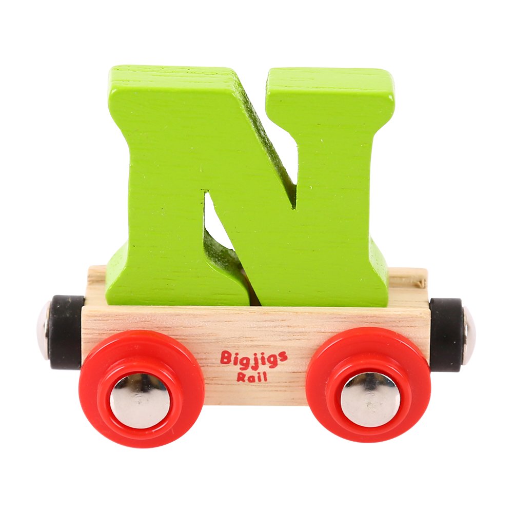 Bigjigs Rail Rail Name Letter N (Green) โ image 1