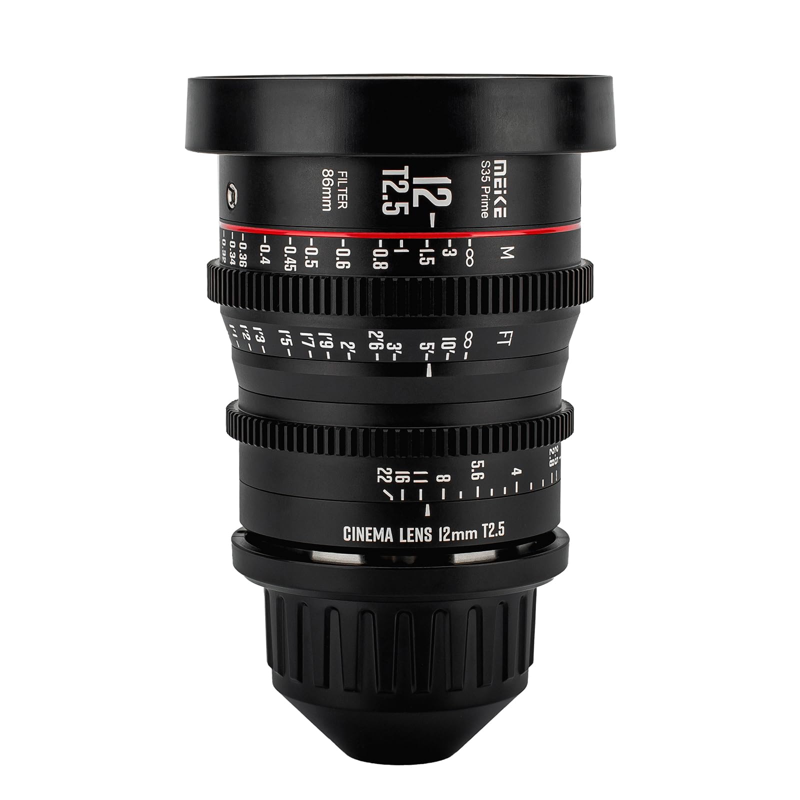 Amazon.com : Meike 12mm T2.5 S35 Manual Focus Cinema Lens for PL