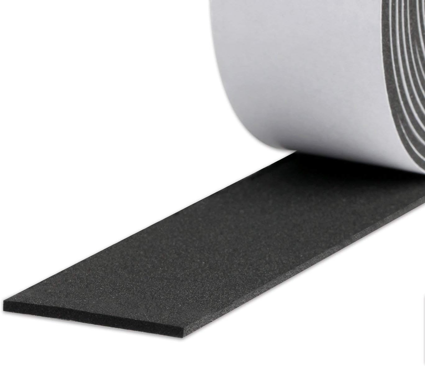 G-Charge Single Side High Density Self Adhesive Foam Seal Tape, Weather Stripping Doors and Window Insulation Soundproofing, (50mm x 3mm x 10 meter)