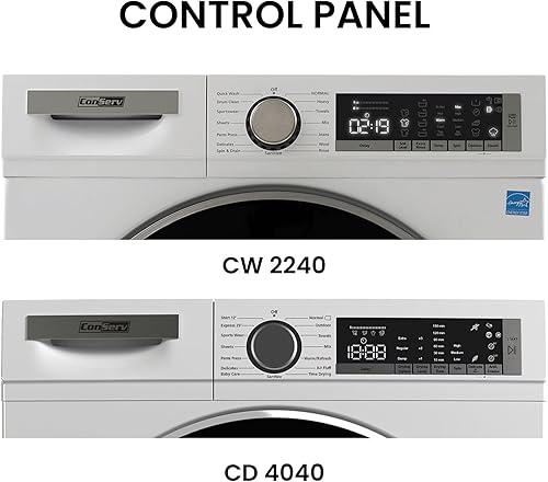 Miniatura 5 de Lavadora de lujo 2.2cf 110V+Secador de condensación 4cf 220V 2 años de garantía (blanco)