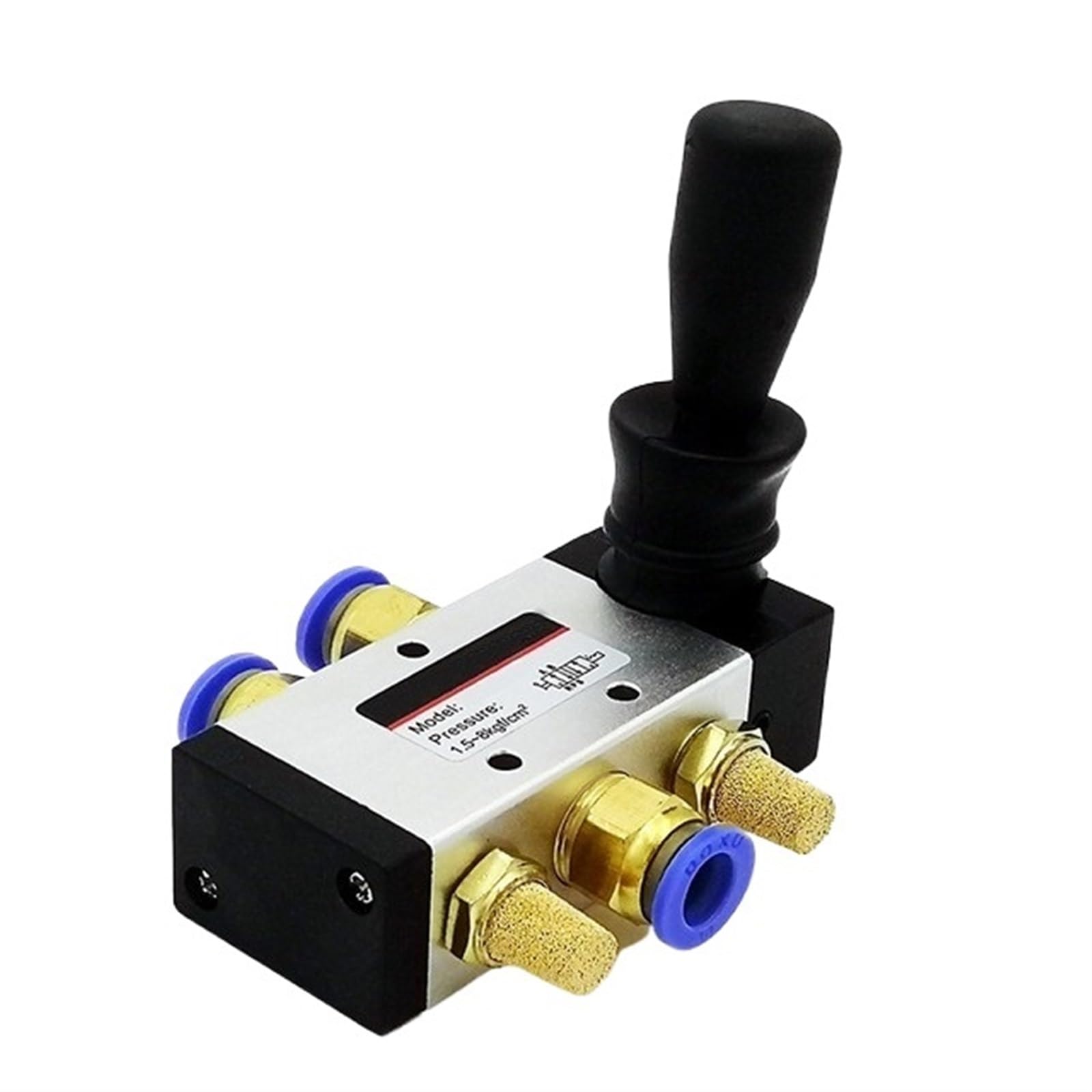 4H210-08 4H310-10 4H410-15 Válvula de control neumática de válvula manual de aire de 2 posiciones y 5 puertos Válvula de control accionada por palanca manual de 5/2 vías(With-10mm-Fittings,4H410-15)