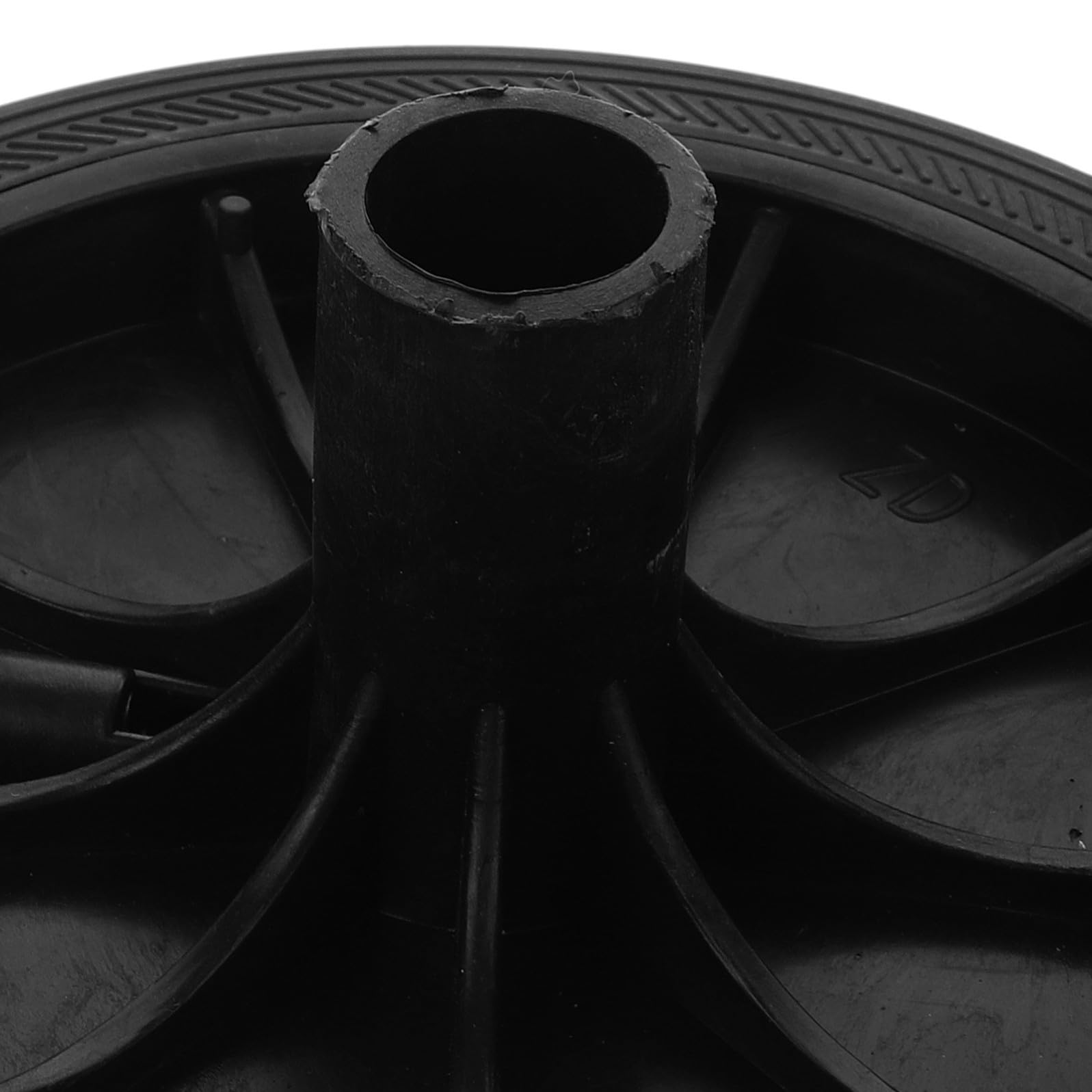 Ruote di Ricambio Facili da Sostituire e Stabili 2 Pezzi per Bidoni della Spazzatura in Plastica Nero Foro 2,3cm per Bidoni per Differenziata e Outdoor