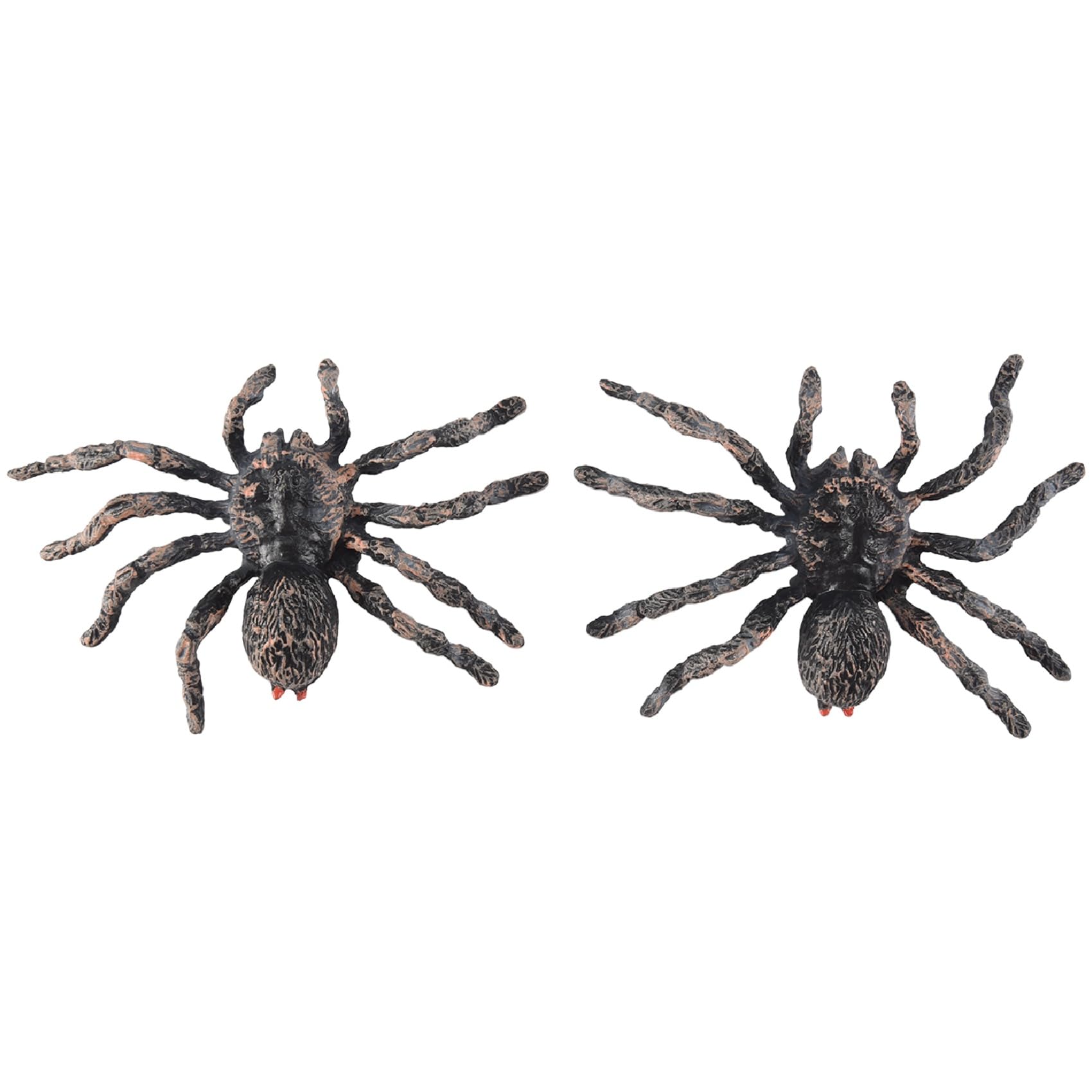 Lobamop 2Pcs 9.5cm Large Fake Realistic Spider Insect Model Halloween Scary Prop