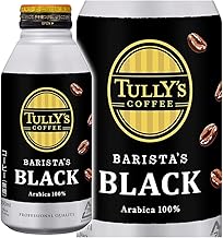 TULLYS COFFEE Bottle Can BARISTA’S Barista's Black Sugar-Free 13.2 fl oz (390 ml) x 48 Bottles [24 Bottles x 2 Boxes] Ito En'