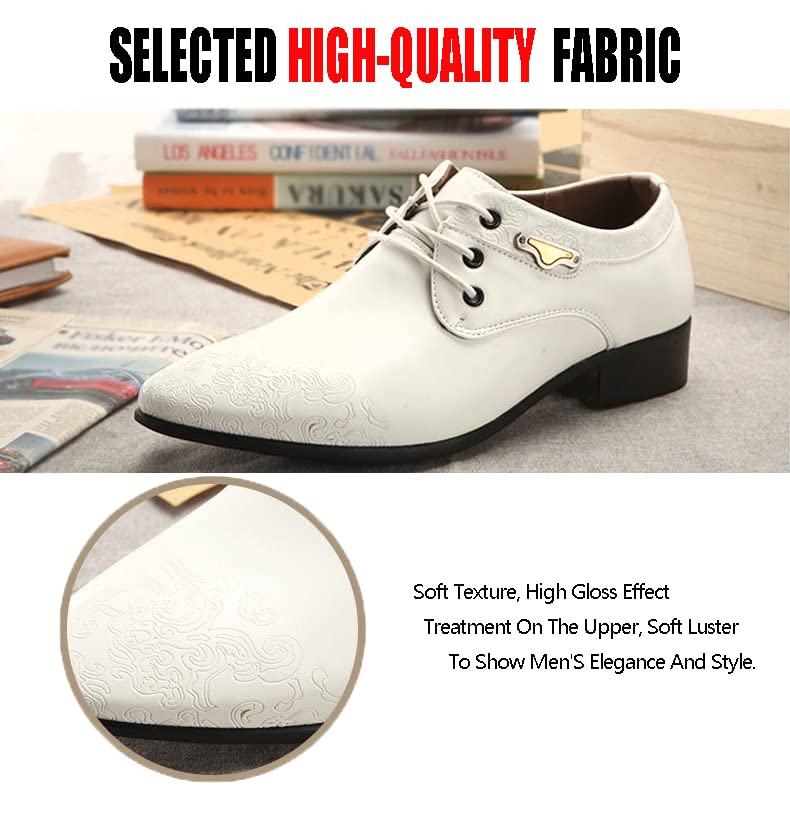 Men's Patent Leather Tuxedo Oxfords,Cloud Pattern Classic Business Derby Dress Shoes Leather Lined Lace-up Formal Oxford3