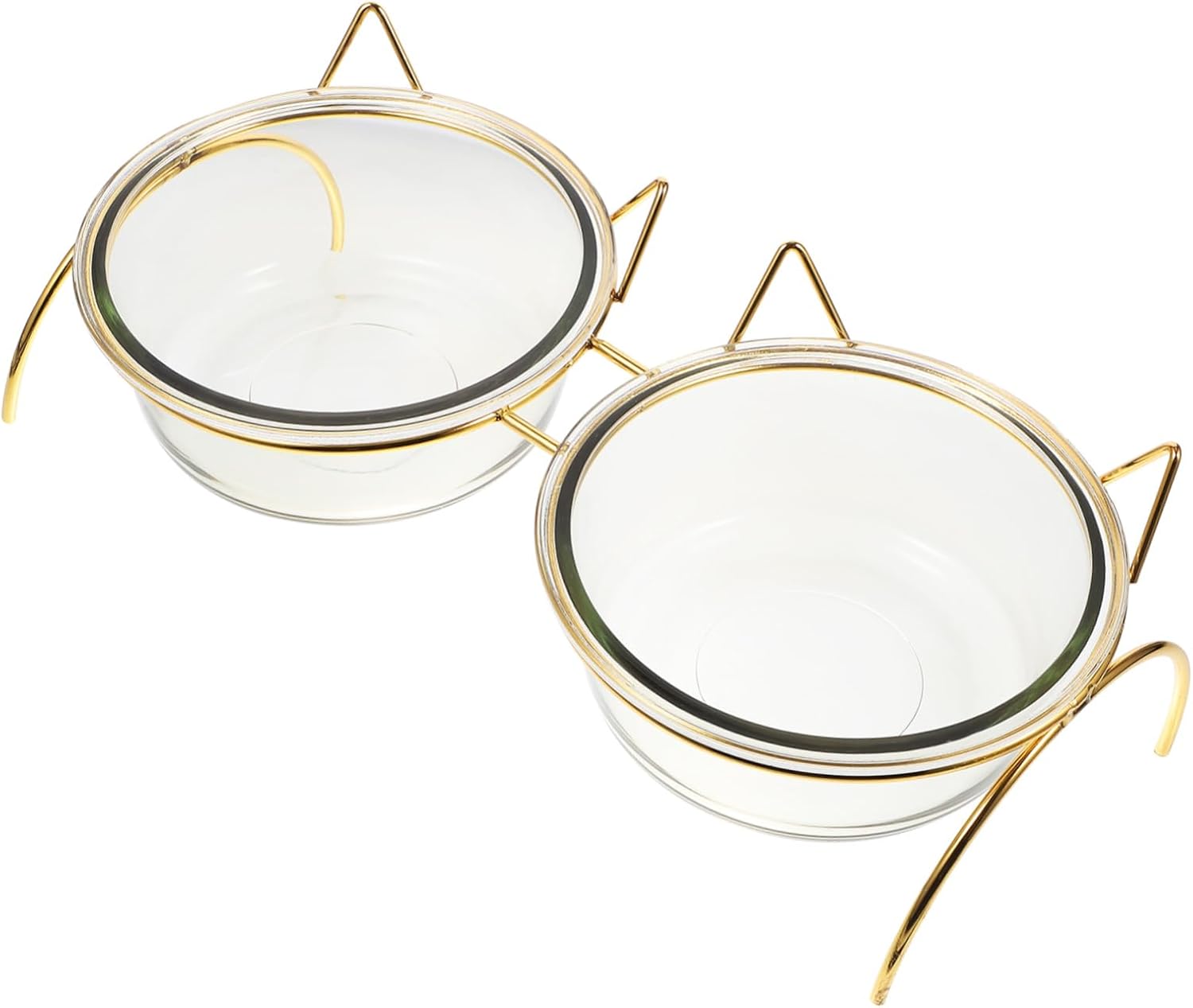 Elevated Cat Feeding Bowl with Tilted Design for Neck Protection High Base Pet Bowls Iron Stand for Comfortable Eating and Reduced Food Waste