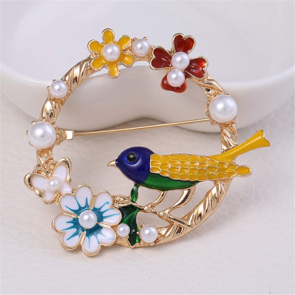 Eleganckie broszki przypinki kryształowa broszka ze zwierzęciem ptak przypinka do klapy dla kobiet mężczyzn Jewelrye wielokolorowe broszki kryształowa szpilka