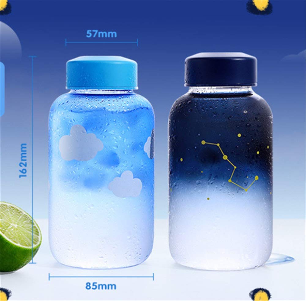 Bouteille en Verre pour Sports de Plein air, Portable, Ronde, Anti-Fuite, pour Le Transport d'eau, gobelet en Verre, pour étudiants, 600 ML