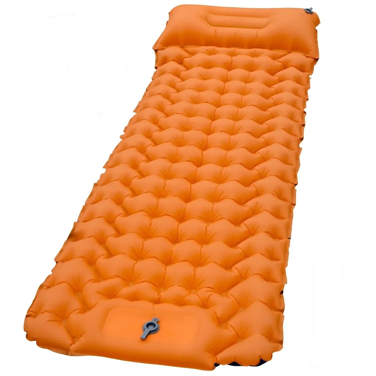 Matelas gonflable ultraléger camping coussin d'air randonnée lit pliant trekking orange