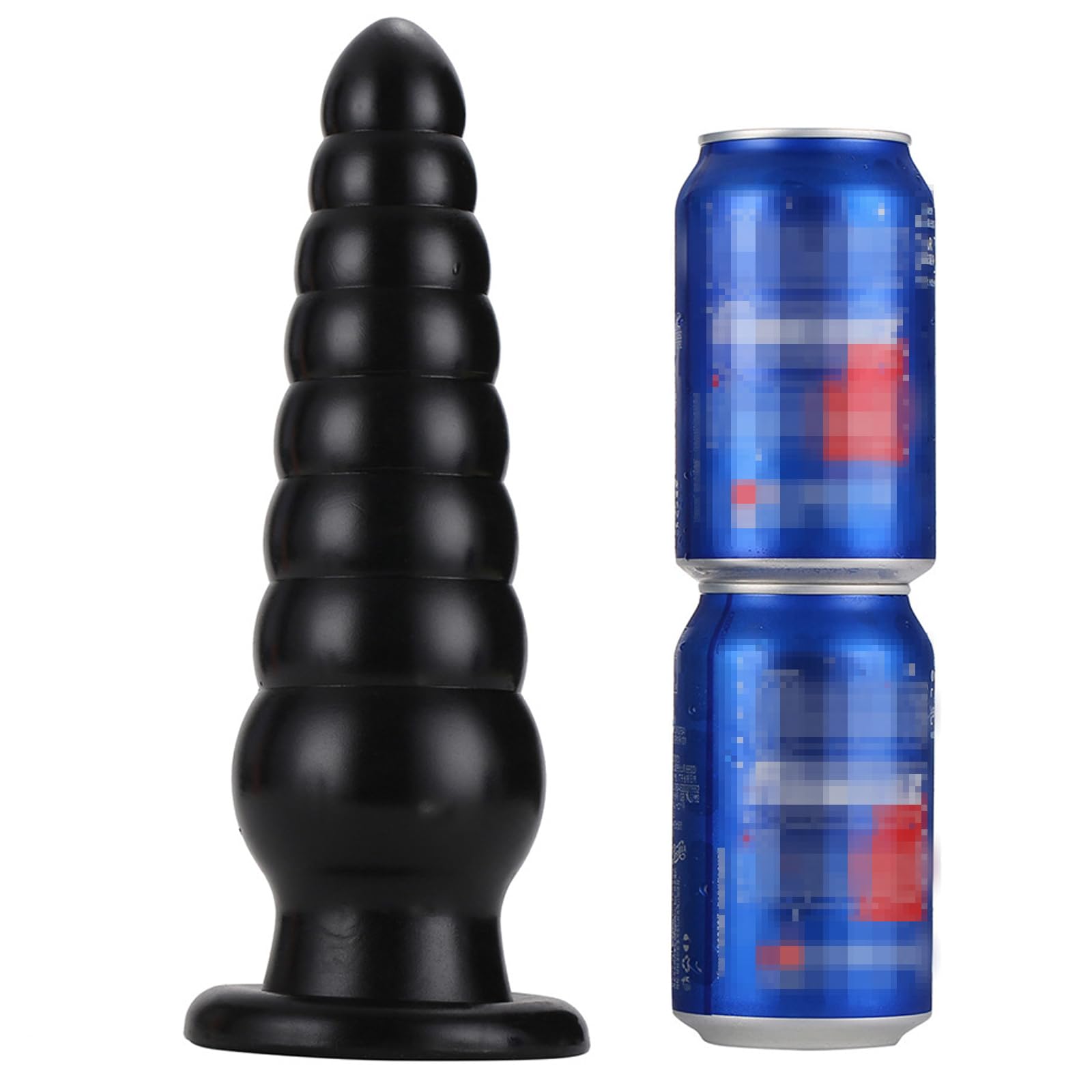 BDSMYOU Plug Anale Dildo Anale Dildo XXL Gigante con 8 Palline Anali e Ventosa,Sex Toys Extra Large Dilatatore Ano per Donna Uomo,Toys Sessuali per Donna Uomini Coppie (Nero)